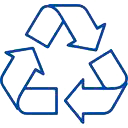 Ícone representando sustentabilidade e segurança